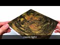 Acrylic pouring with Straws & Iridescent colors & Epoxy Resin - glittering results!  JFA