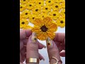 how to crochet a flower 鉤針 handmade 钩针 钩针编织 diy 编织 crochetpattern 棒針