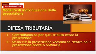 Decadenza e prescrizione, prima parte la prescrizione