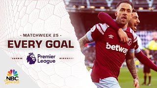 Every Premier League goal from Matchweek 25 (2022-23) | NBC Sports