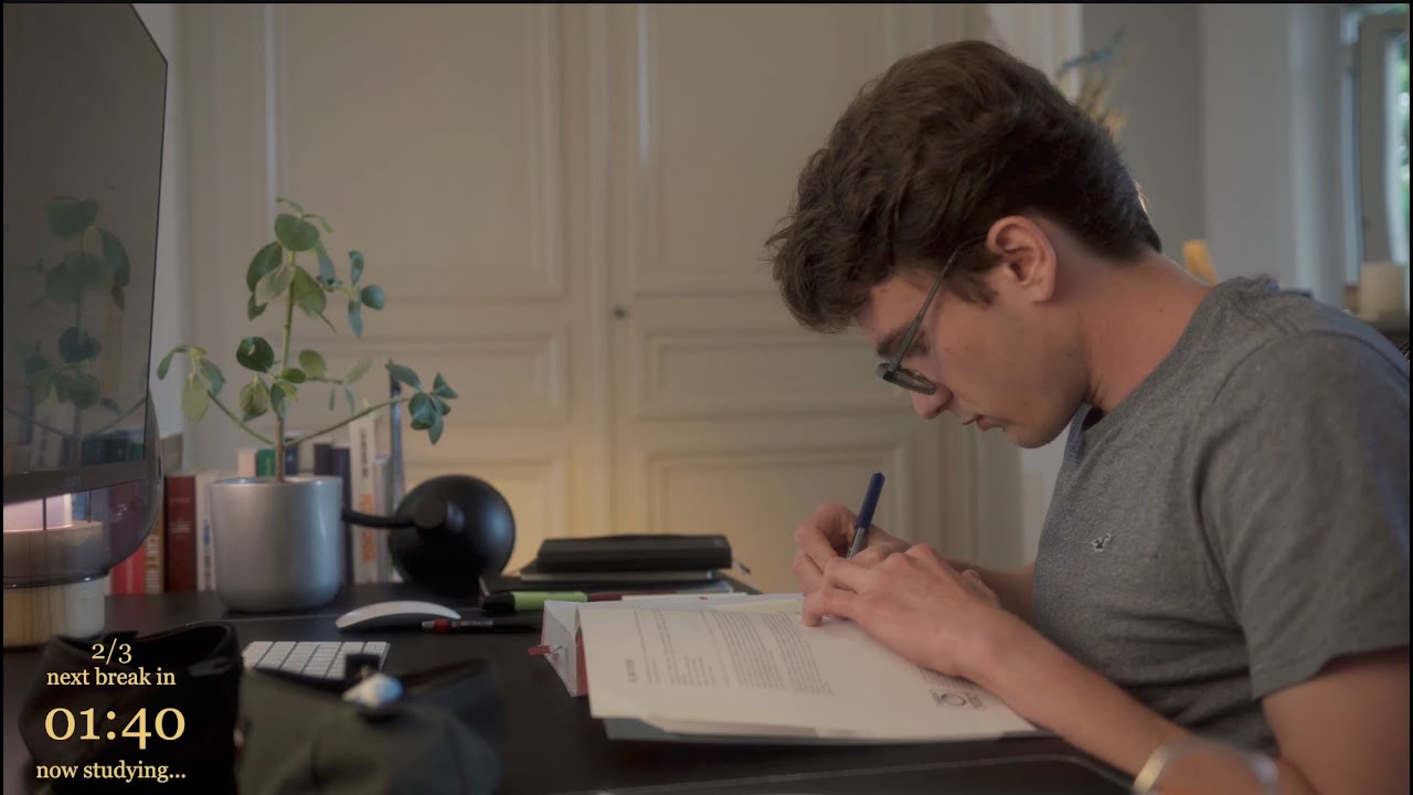 6 Hour Study With Me No Music Deep Work Two Breaks Youtube