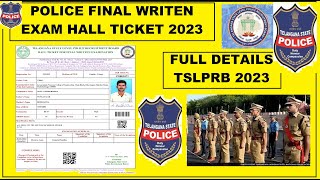 CSC TSLPRB MAINS HALL TICKET 2023