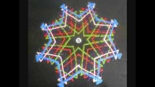 kubera kolam - special kolam with dots