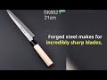 japanese forged steel sushi knives four sizes for specific fish varieties