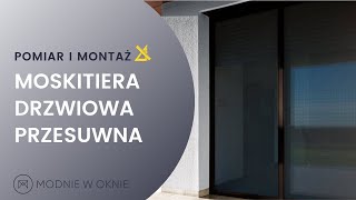 Moskitiera drzwiowa przesuwna - pomiar i montaż