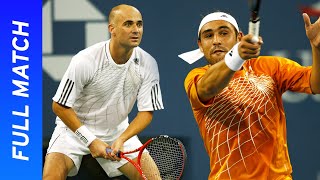 Andre Agassi's final career victory! | vs Marcos Baghdatis | US Open 2006 Round 2