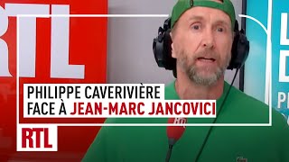 L'oeil de Philippe Caverivière face à Jean-Marc Jancovici