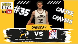 Gretna East vs. Norris High School varsity basketball doubleheader