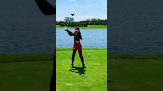 タイLPGAで活躍中の青山桃子プロ🏌️‍♀️ ナイスショットのドライバー230ヤード