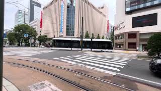 【フリー素材】札幌市電A1200形 西4丁目到着