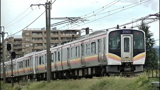 E129系B7+A4編成　信越本線下り普通441M　長岡→新潟