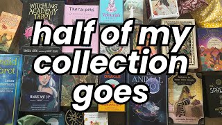 EXTREME Tarot & Oracle Deck Declutter 😱 Didn't know I could do it