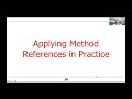 Overview of Java Method References