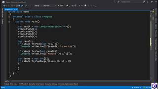 What is ConcurrentStack - A thread-safe queue in C# Part #16