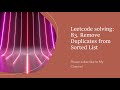 Leetcode solving: 83. Remove Duplicates from Sorted List