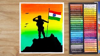 republic day simple drawing : oil pastel easy drawing : #shorts #drawing #artwork #myfirstdrawing