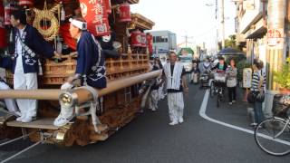 2014大阪市だんじり祭り生野区巽神社本宮　矢柄②（平成26年7月15日）