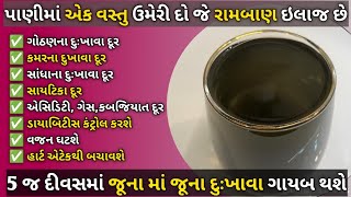 રોજ 1 ગ્લાસ પીવાથી સાંધાનો, ઘૂંટણનો, કમરનો  દુખાવો દુર-Knee Pain Remedy Joint Pain Relief-Gond siyah