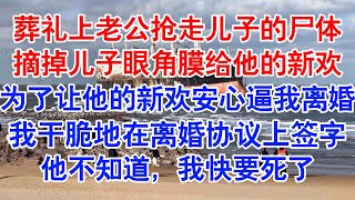 儿子葬礼上，傅呈尧抢走了棺木里满身伤痕的儿子。他亲自摘掉儿子的眼角膜给他的新欢。#小说 #故事 #爱情故事 #情感 #情感故事 #亲情故事 #为人处世 #婚姻