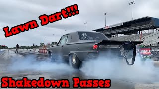 The Lawn Dart Hits the Track!!!