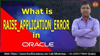 Raise Application Error Procedure | RAISE_APPLICATION_ERROR() | Oracle Procedures | PLSQL Tutorial