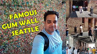 The Gum Wall Seattle - Pike Place Market in Downtown Seattle, Washington, United States ! Gum Wall