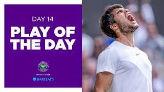 SENSATIONAL, INCREDIBLE, UNBELIEVABLE from Carlos Alcaraz 🤯 |  Play of the Day Presented by Barclays