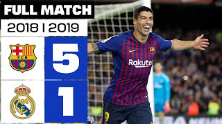 FC Barcelona vs Real Madrid (5-1) 2018/2019 PARTIDO COMPLETO