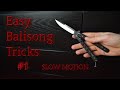 6 Easy Butterfly Knife Tricks for Beginners/SLOW MOTION/(Balisong)