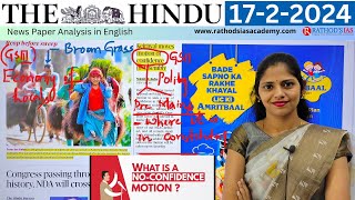 17-2-2024 | The Hindu Newspaper Analysis in English | #upsc #IAS #currentaffairs #editorialanalysis