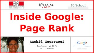 Inside Google: Page Rank | Rachid Guerraoui