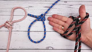 The three most used knots in everyday life! Simple and reliable knots!