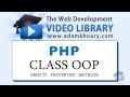 PHP Tutorial - OOP Class Properties and Methods Object Oriented Programming