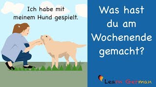 Learn German | German Speaking | Was hast du am Wochenende gemacht? | Sprechen - A1 | A2