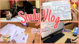 A Chill Study Vlog ✨ | My First Vlog 🤩  | Life of a 10th Grader