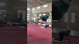 Back salto #gymnast #practice #morning #backflip #flip #flipjump #fitness