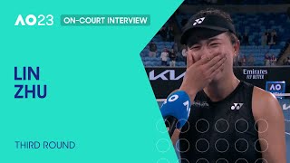 Lin Zhu On-Court Interview | Australian Open 2023 Third Round
