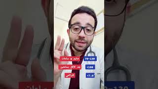 معدلات السكر في الدم حسب الجمعية الأمريكية لمرضى السكر.