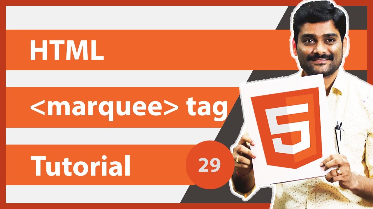 HTML Marquee Tag | Scroll Text - HTML Tutorial 29 🚀 - YouTube