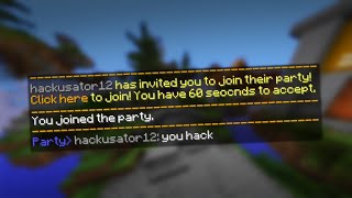 enemy team parties me... (and then hackusates me) | hypixel bedwars