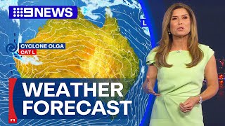 Australia Weather Update: Showers expected along east and south coasts | 9 News Australia