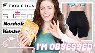 HOME FITNESS FAVORITES (healthy snacks, curly hair care, leggings)