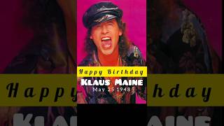 HBD Klaus Meine - Scorpions #rockband #rockstory #musicchannel #musicnews #musichistory #scorpions