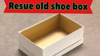 Waste material craft ideas - how to reuse shoe box | craft using waste martial /cardboard craft idea