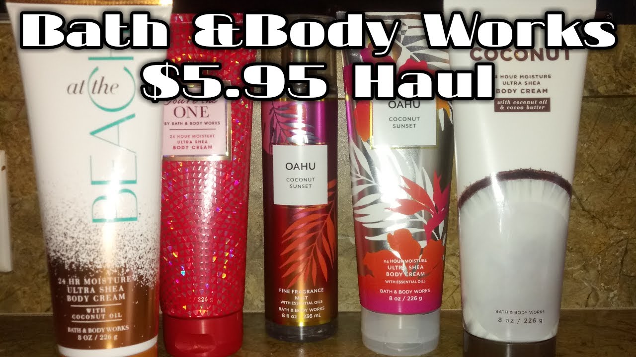 Bath & Body Works Mini Haul// $5.95 Body Cream Sale - YouTube