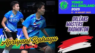 THROWBACK ! Apriyani RAHAYU / Siti FADIA vs Jolly/Pulella All England