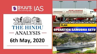 'The Hindu' Analysis for 6th May, 2020. (Current Affairs for UPSC/IAS)