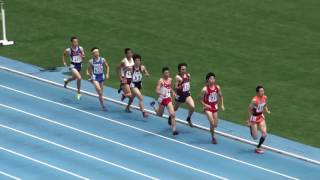 2016 北関東高校総体陸上 男子800m予選3組