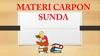 MATERI CARPON SUNDA