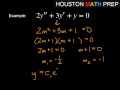 Second-Order Differential Equations - Auxiliary Equation with Distinct Real Roots